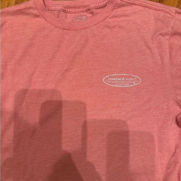 Vineyard Vines men’s supersoft Island Tee, heathered pink, size medium - Picture 3 of 6